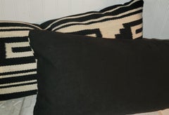 Pair of Geometric Mexican Indian Bolster Pillows