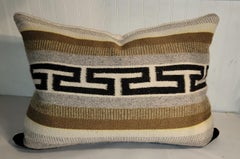 Pair of Geometric Mexican Navajo Weaving Pillows