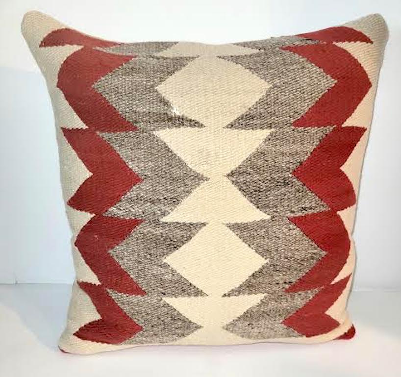Adirondack Pair of Geometric Navajo Pillows For Sale