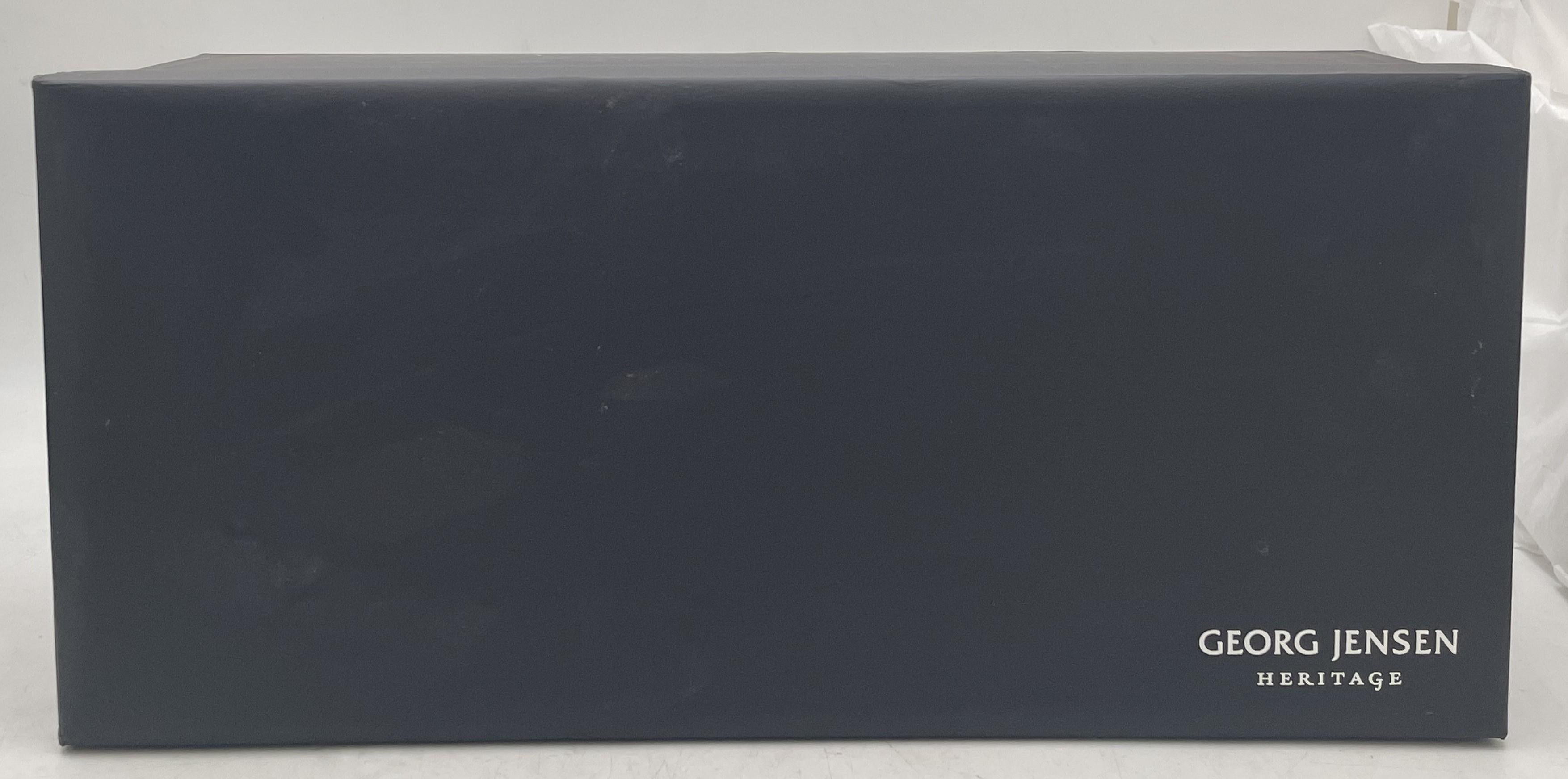 Paar Georg Jensen von S. Bernadotte Sterlingsilber-Kerzenständer #855B mit Boxen im Angebot 4