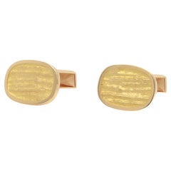 Pair of Georg Jensen Danish Mid-Century 18K Gold Cufflinks