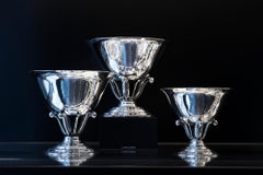 Coppia di ciotole in argento sterling Georg Jensen 6, 1912
