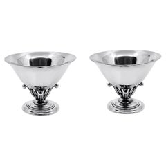 Coppia di ciotole in argento sterling Georg Jensen 6, 1912