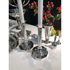 Paire de  Bougeoirs Georg Jensen en argent massif 286, 1919