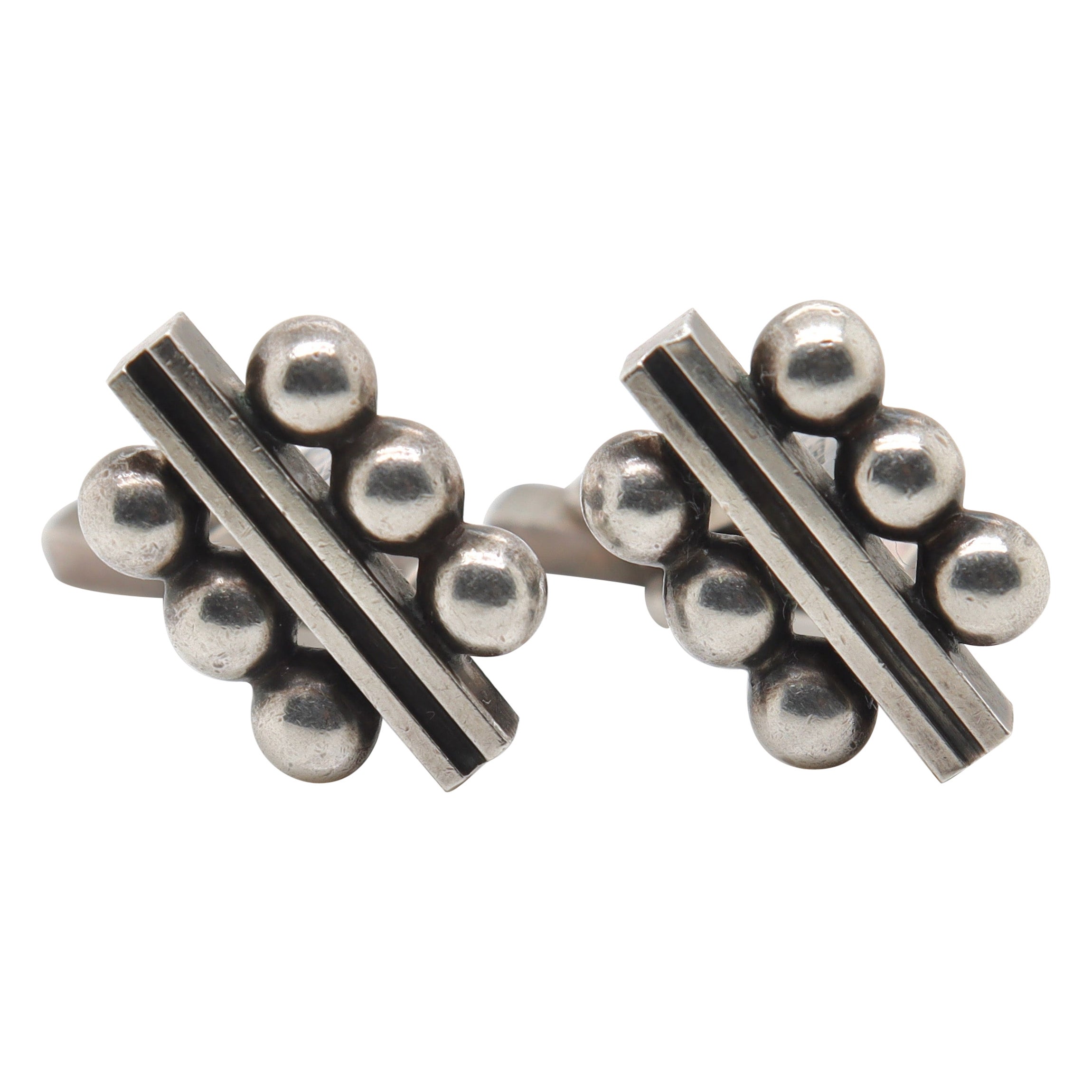 Pair of Georg Jensen Sterling Silver Cufflinks No. 61B