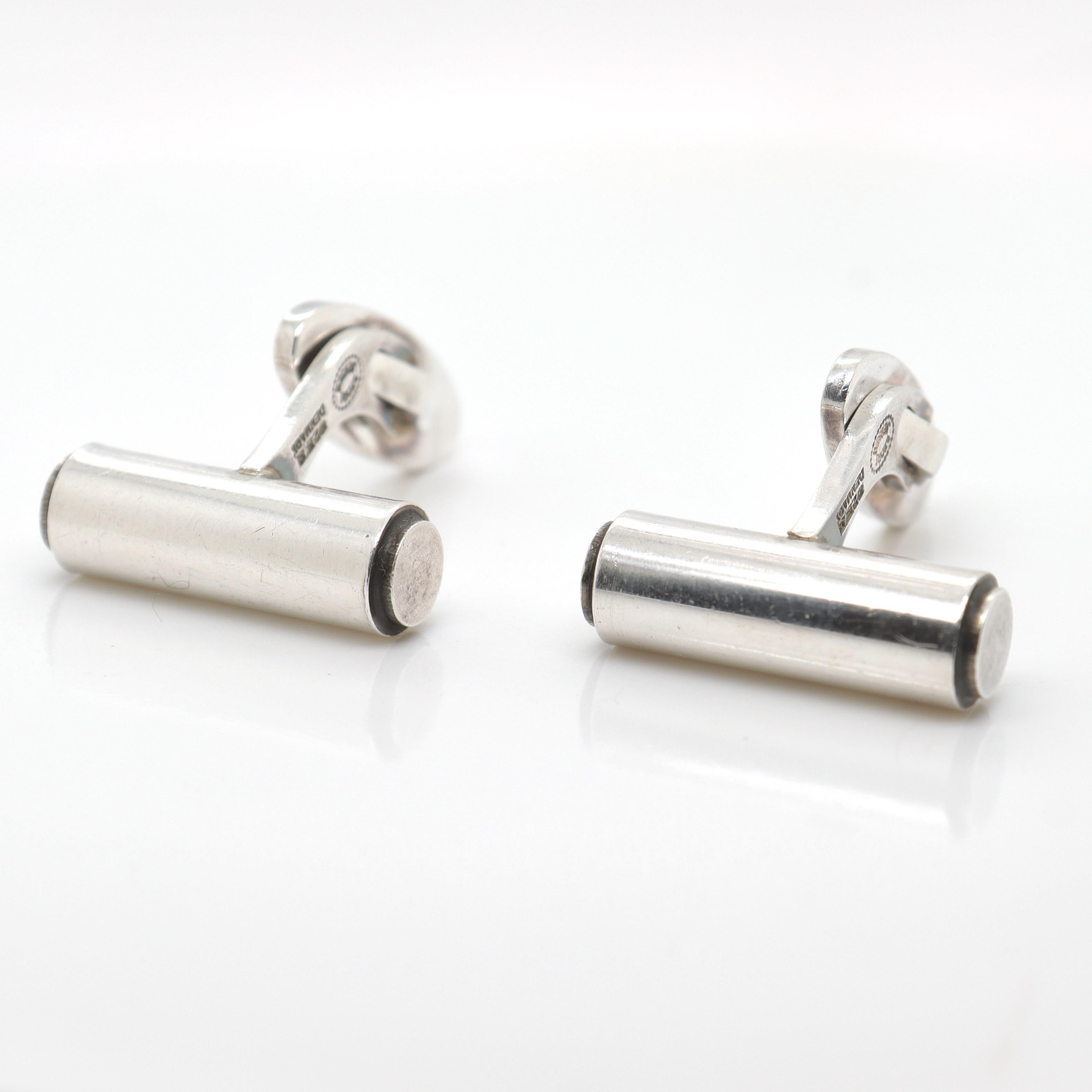A fine pair of Georg Jensen sterling silver cufflinks

Model no. 96.

Designed by Harry V. Larsen for Georg Jensen circa 1960. 

Simply a wonderful pair of cufflinks from one of Denmark's premier silversmiths!

Date:
20th Century, post-1945

Overall
