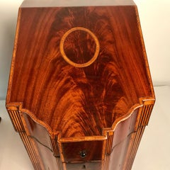 Pair of George 111 Inlaid Mahogany Knife Boxes