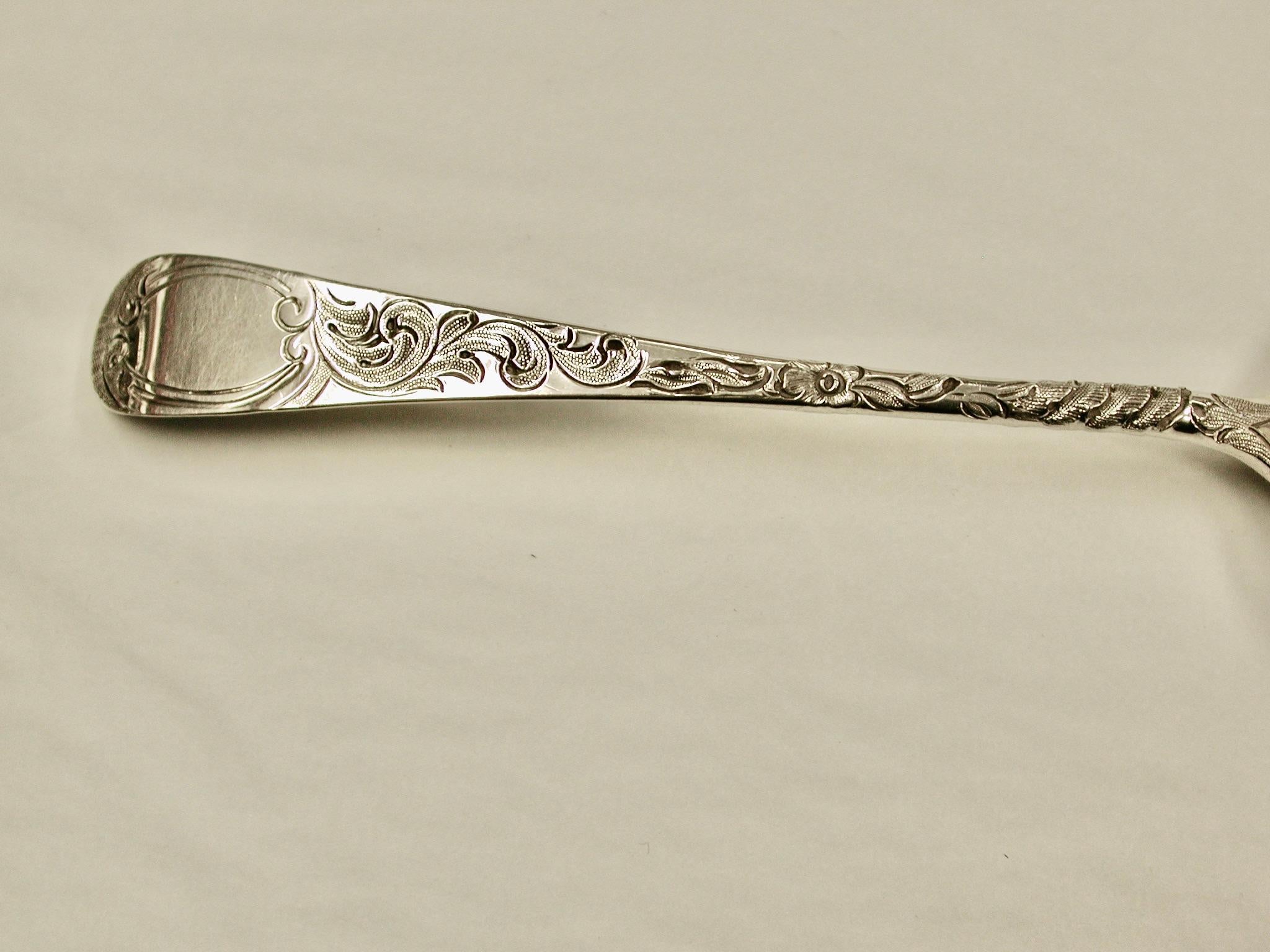 George III Pair of George 111 Silver Berry Spoons Dated 1800, Richard Crossley London Assay