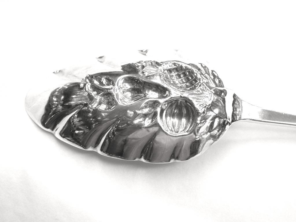 George III Pair of George 111 Silver Berry Spoons, Exeter, 1809