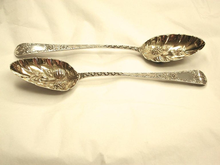 Pair of 111 Silver Berry Spoons, Exeter, 1809 at 1stDibs