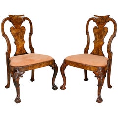 Pair of George I Style Walnut Side Chairs