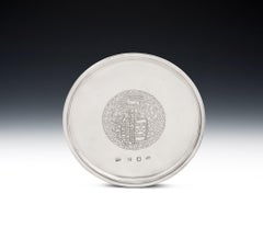 Pair of George I Tazzas Made in London by William Darker, 1725