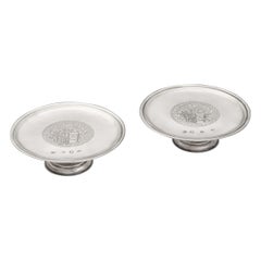 Pair of George I Tazzas Made in London by William Darker, 1725