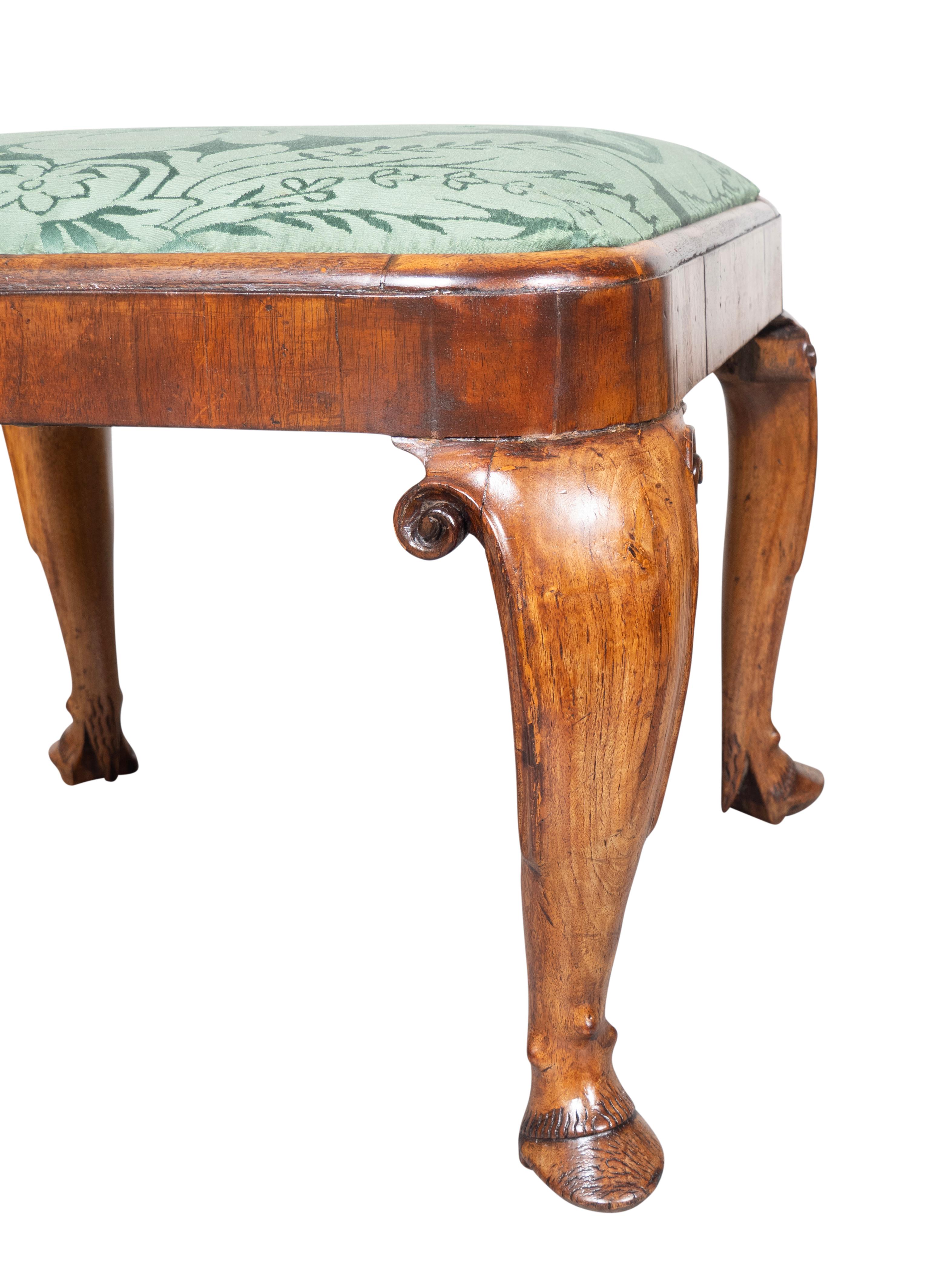 Pair Of George I Walnut Benches For Sale 4