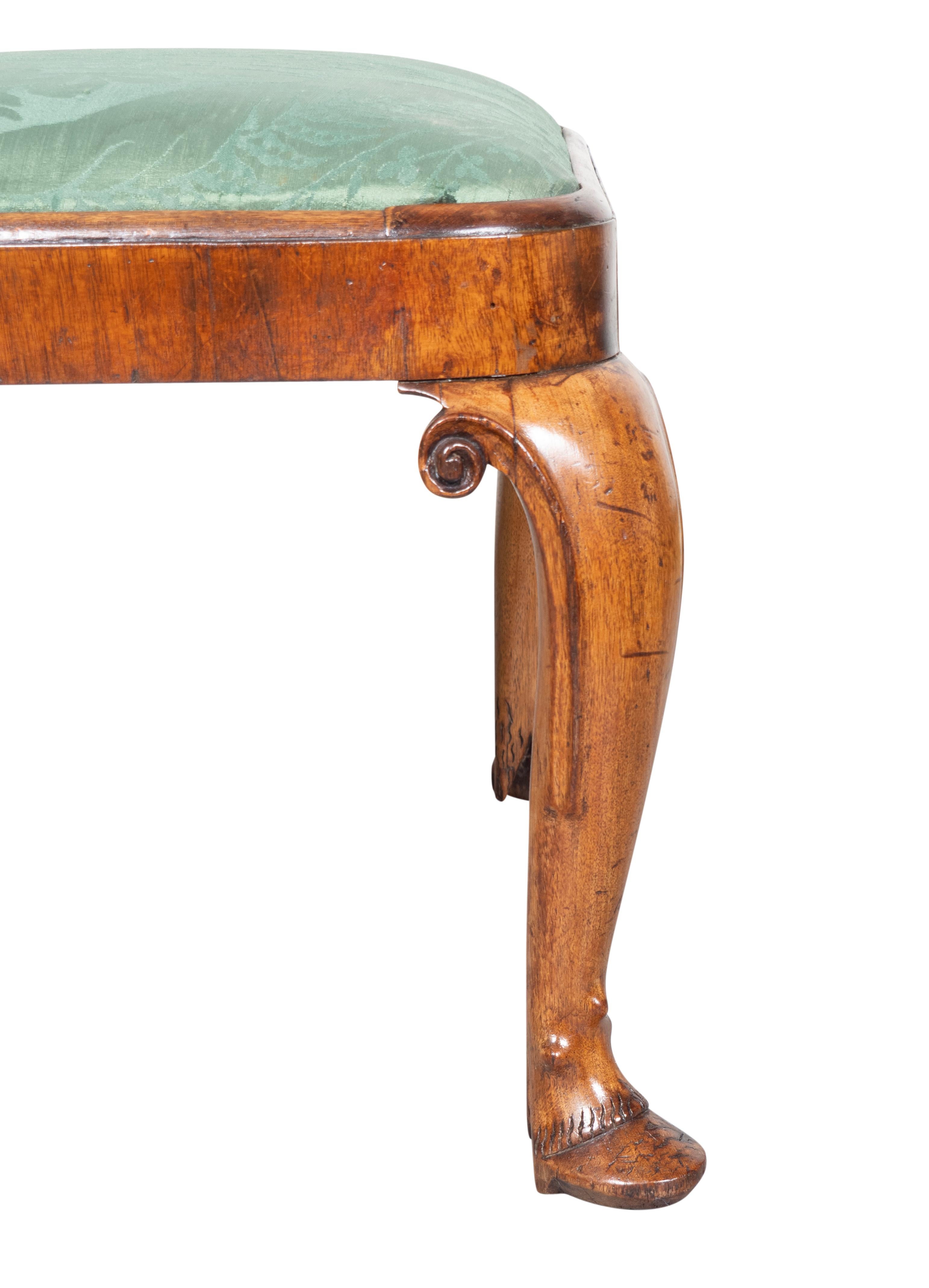 Pair Of George I Walnut Benches For Sale 5