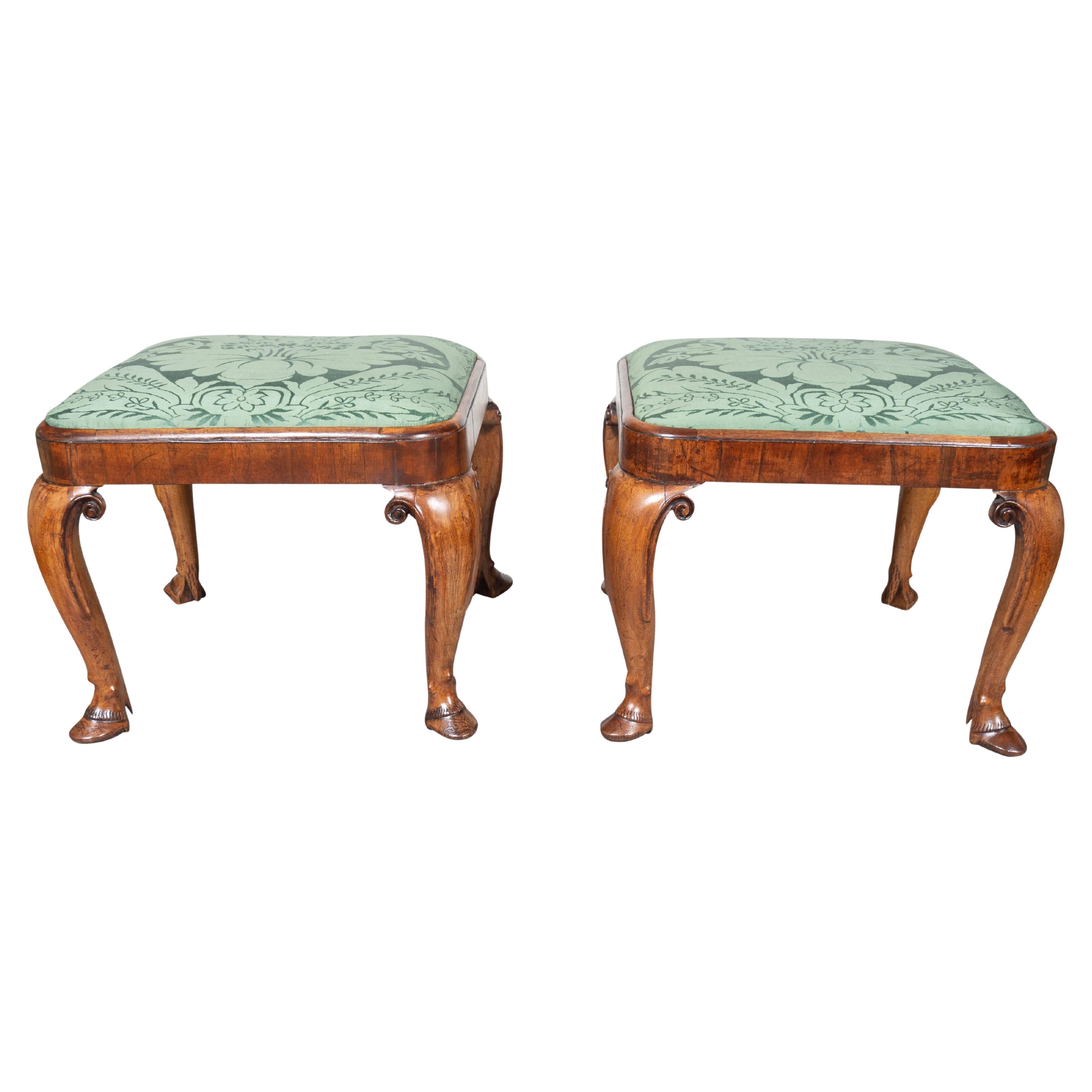 Pair Of George I Walnut Benches For Sale