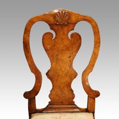 Pair of George I walnut side chairs