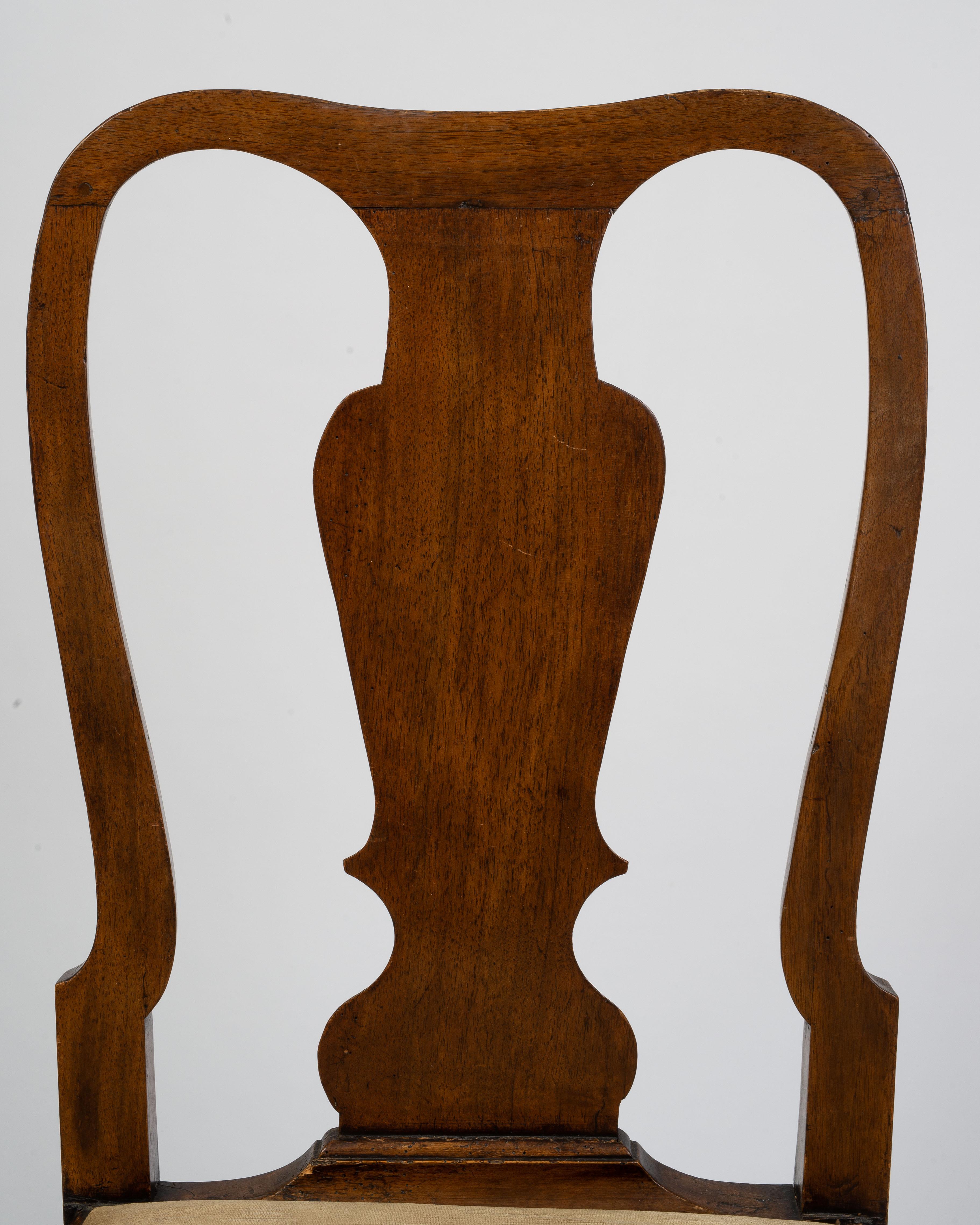 Pair of George I Walnut Side Chairs For Sale 3