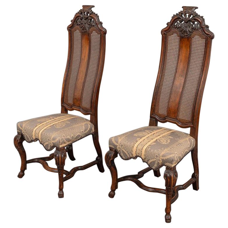 Pair of George I Walnut Side Chairs