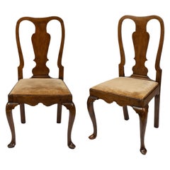 Pair of George I Walnut Side Chairs
