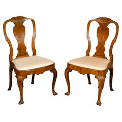 Pair of George I Walnut Side Chairs