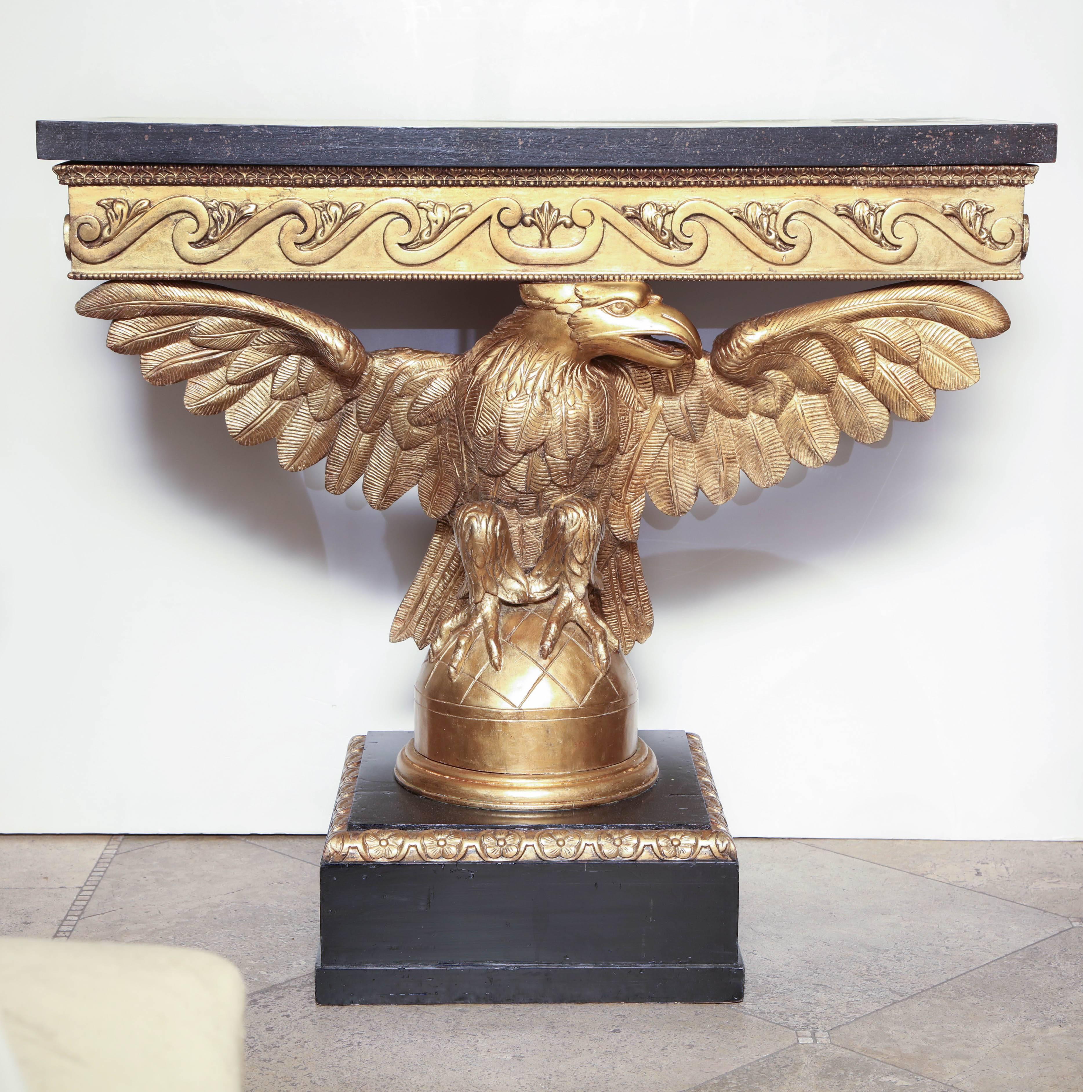 Pair of George II Carved Eagle Consoles 1