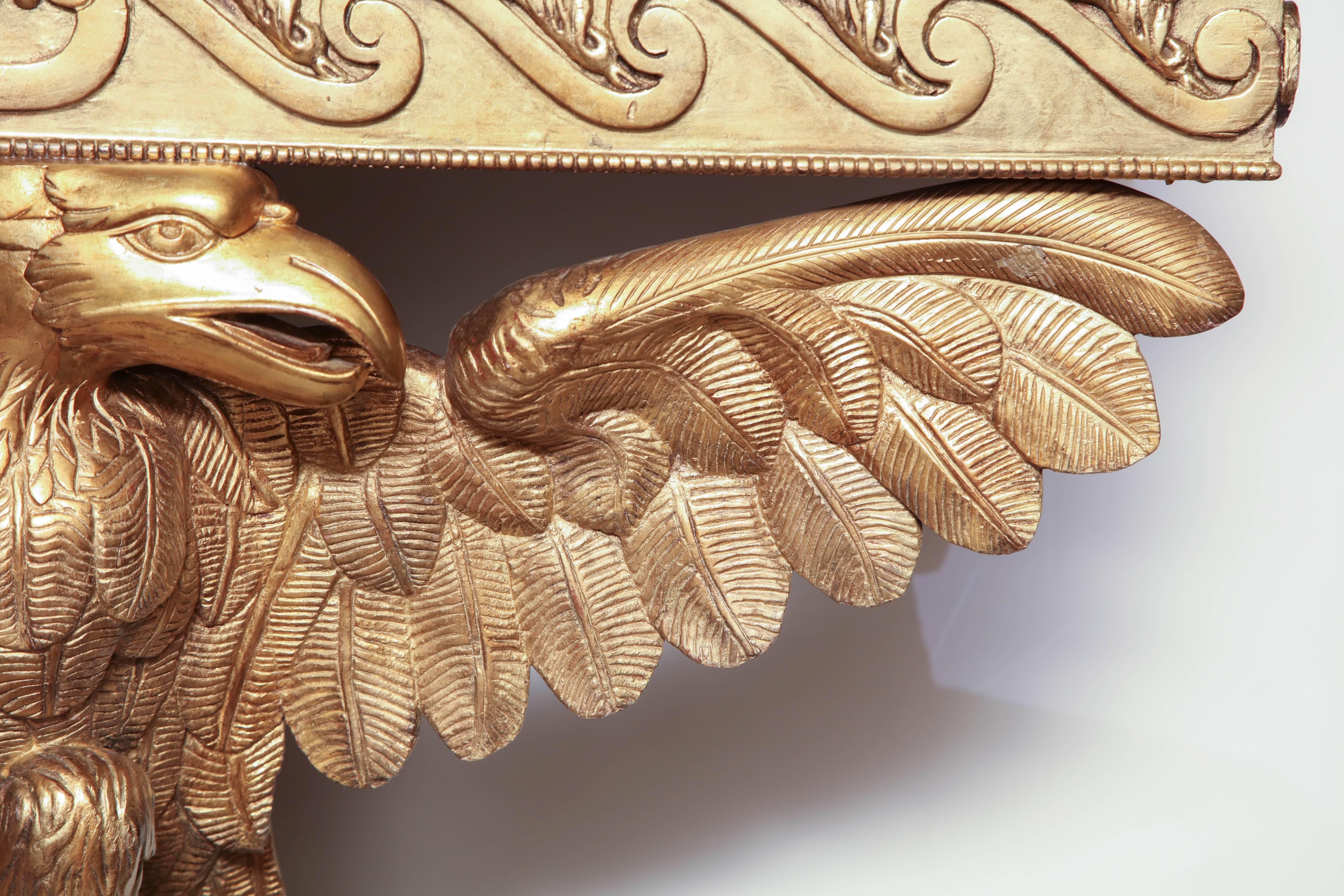 Pair of George II Carved Eagle Consoles 3