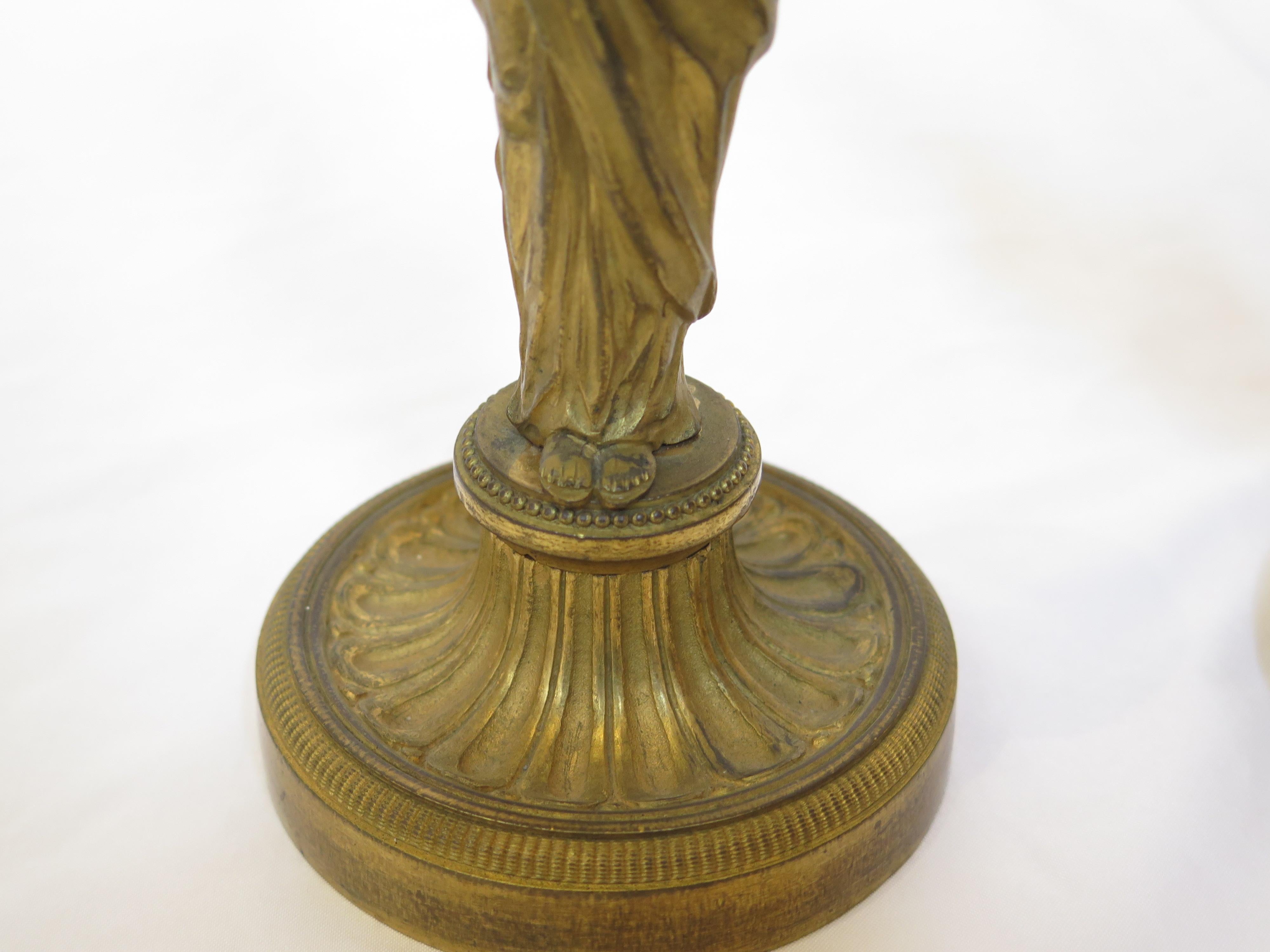 Coppia di candelabri in bronzo a cariatide di Giorgio II in vendita 1