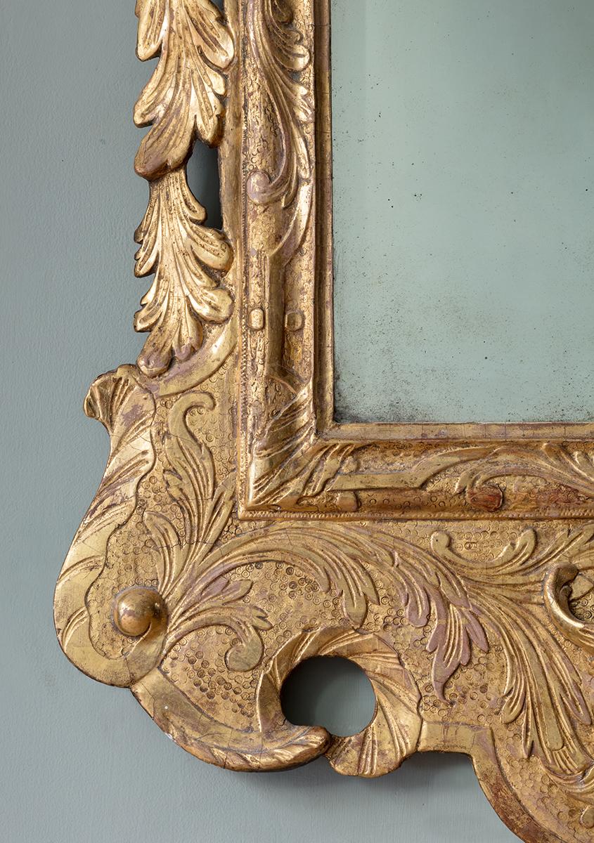 Pair of George II Giltwood Pier Mirrors, from collection of Walter P. Chrysler In Good Condition For Sale In London, GB