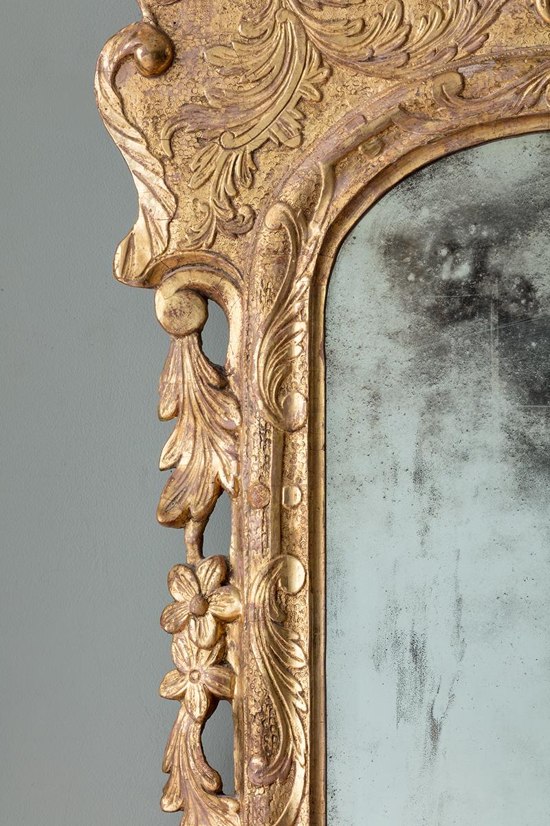 Pair of George II Giltwood Pier Mirrors, from collection of Walter P. Chrysler For Sale 1