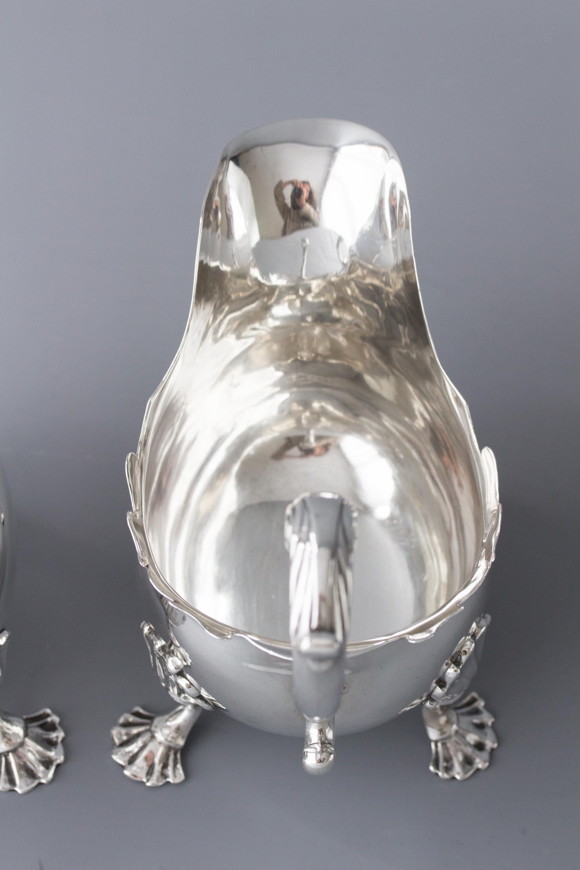 Pair of George II Silver Sauce Boats, London, 1752 3