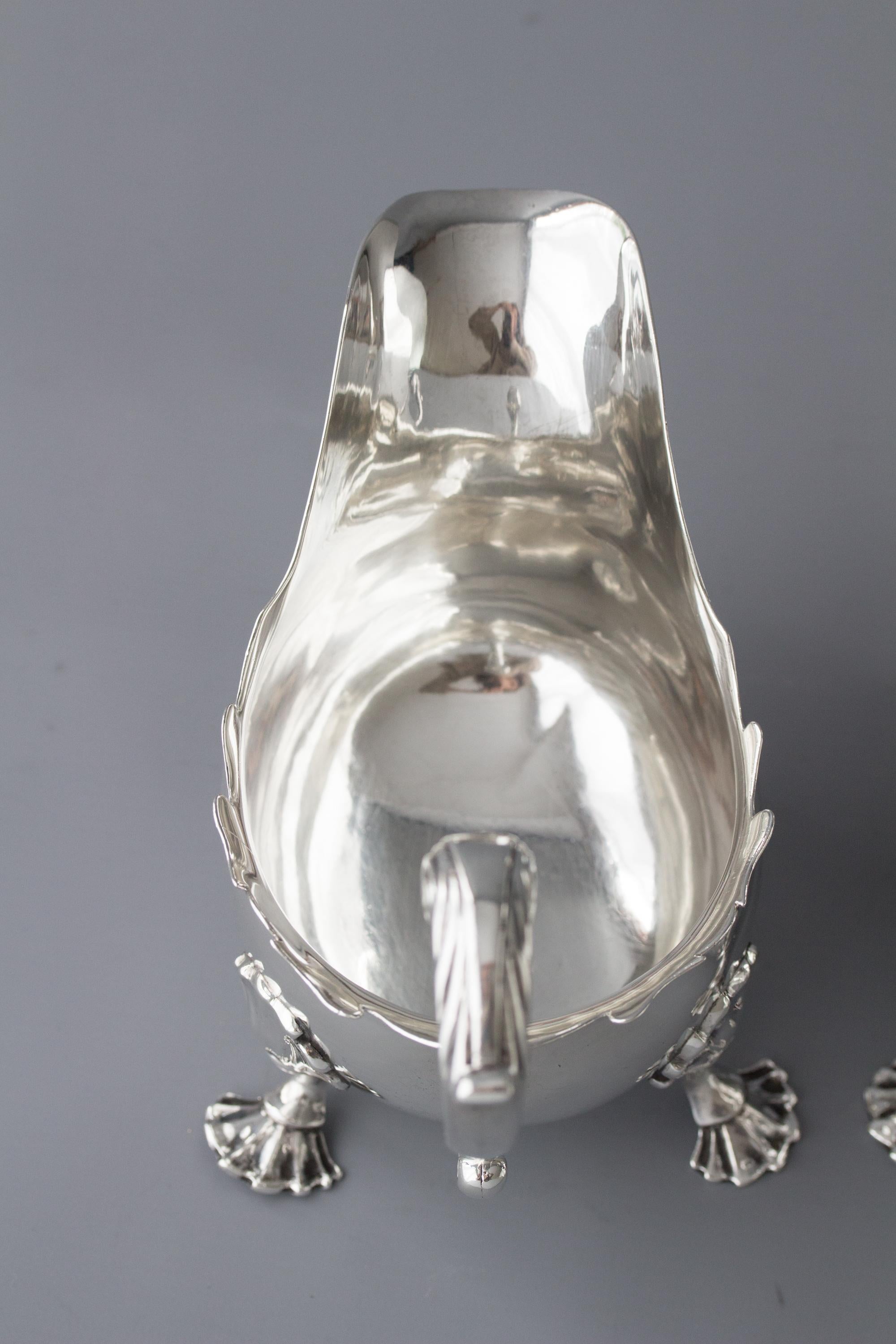 Pair of George II Silver Sauce Boats, London, 1752 1
