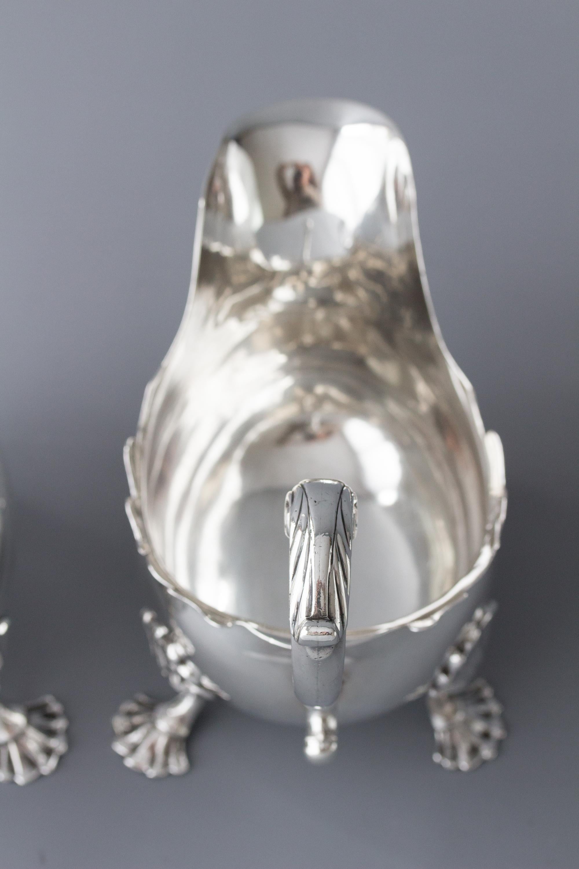 Pair of George II Silver Sauce Boats, London, 1752 2