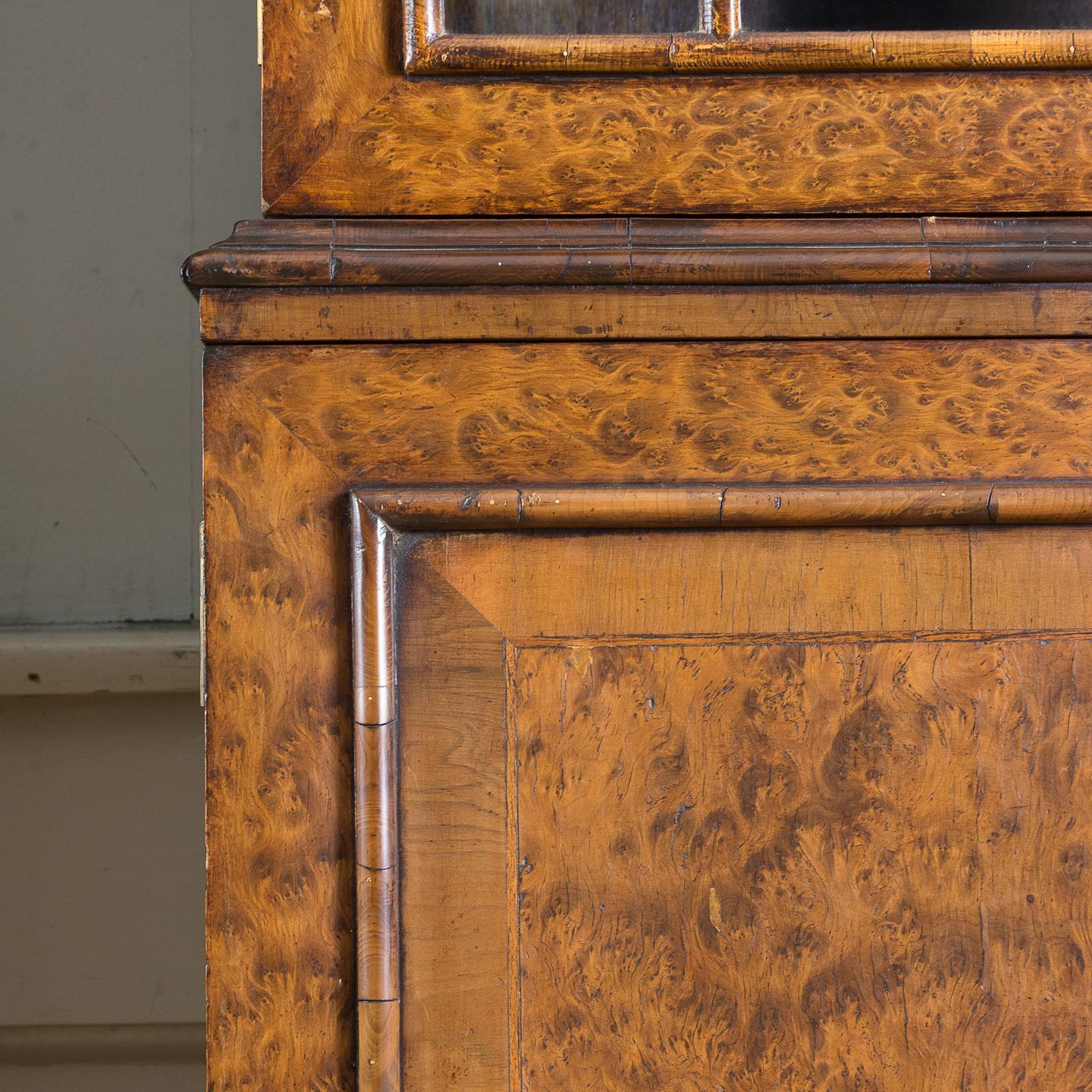 Pair of George II Style Burr Yew Bookcases 6