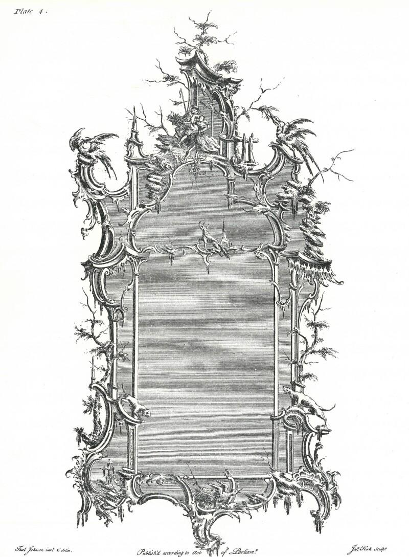 Coppia di specchi da parete rococò in legno dorato inglese in stile Giorgio II in vendita 12