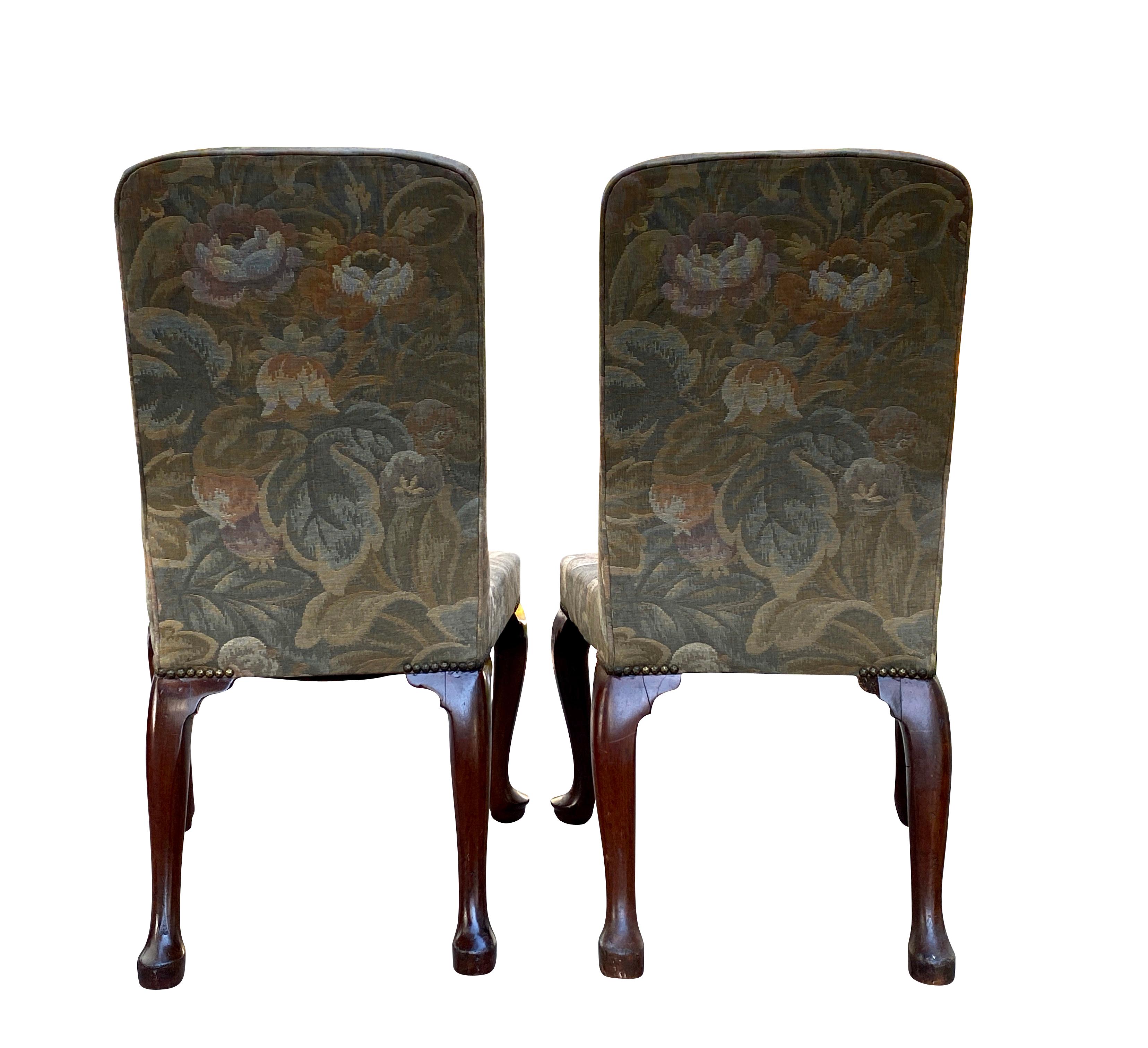 Mid-18th Century Pair of George II Walnut Side Chairs