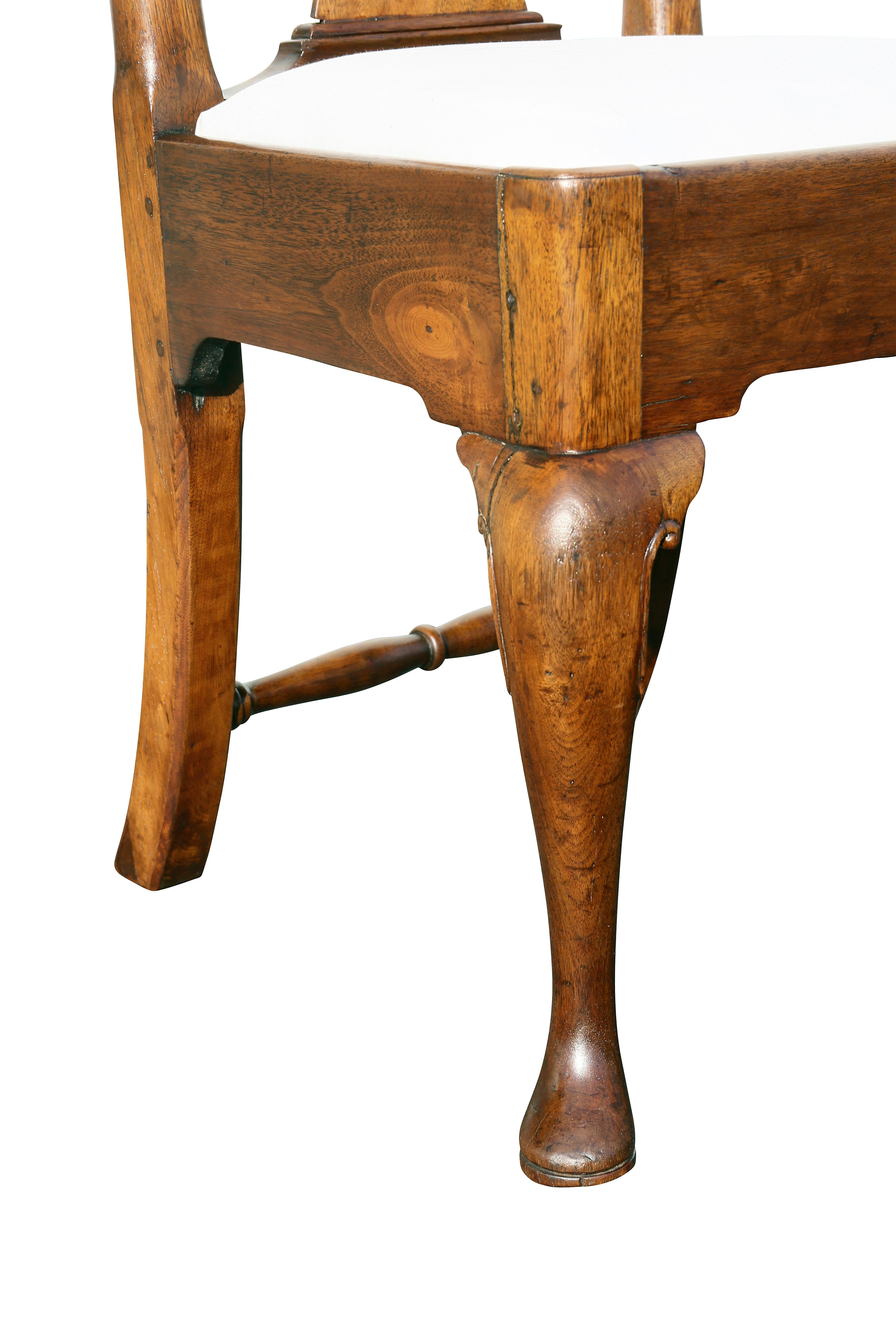 Mid-18th Century Pair of George II Walnut Side Chairs