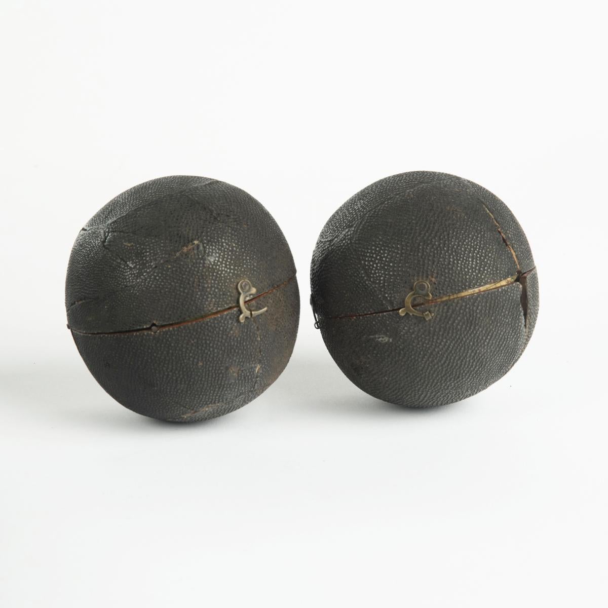Late 18th Century Pair of George III 3 inch pocket globes by J & W Cary, one dated 1791 For Sale
