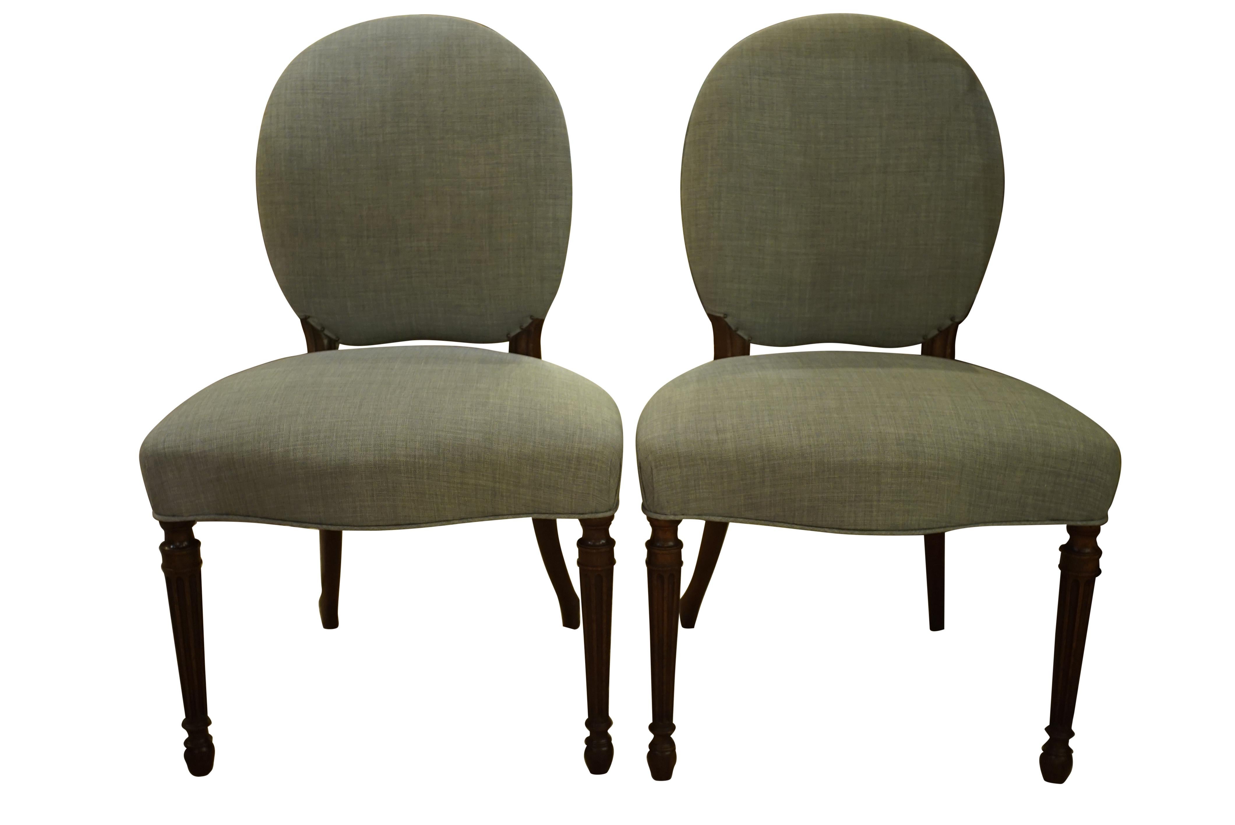 18th Century Pair of George III Adam Period Salon Chairs