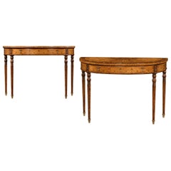 Pair of George III Adam Style Console Tables