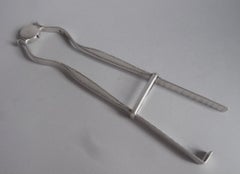 Pair of George III Asparagus Tongs Made in London, 1784