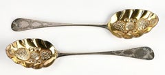 pair of George III berry spoons peter & Anne Bateman