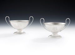 Pair of George III Butter Boats Made in London by Benjamin Mountigue, 1784
