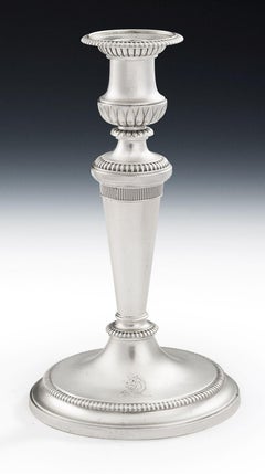 Ein Paar George III.-Kerzenleuchter aus Guss, hergestellt in London von John Schofield 1797