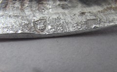 Pair of George III Cast Tapersticks Made in London by John Carter, 1771