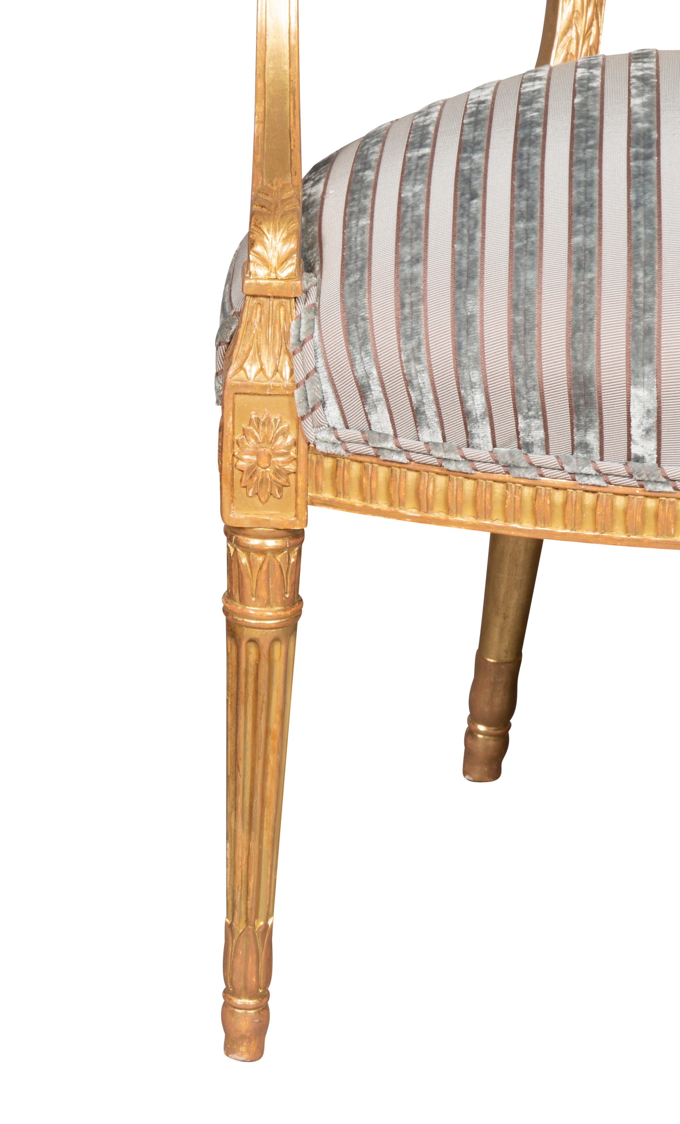 Paar Sessel aus Giltwood von George III im Angebot 3