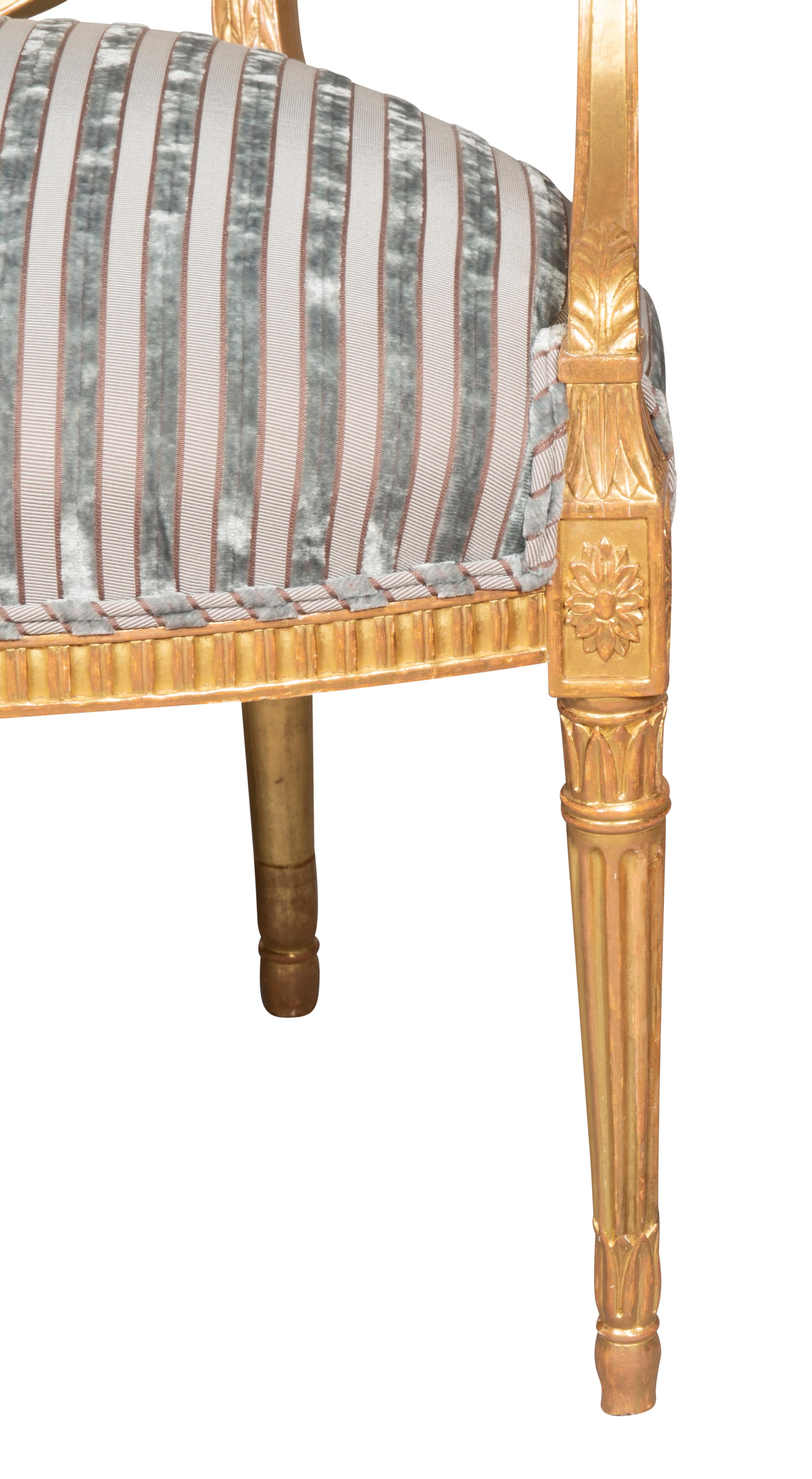 Paar Sessel aus Giltwood von George III im Angebot 4