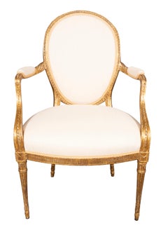 Pair Of George III Giltwood Armchairs