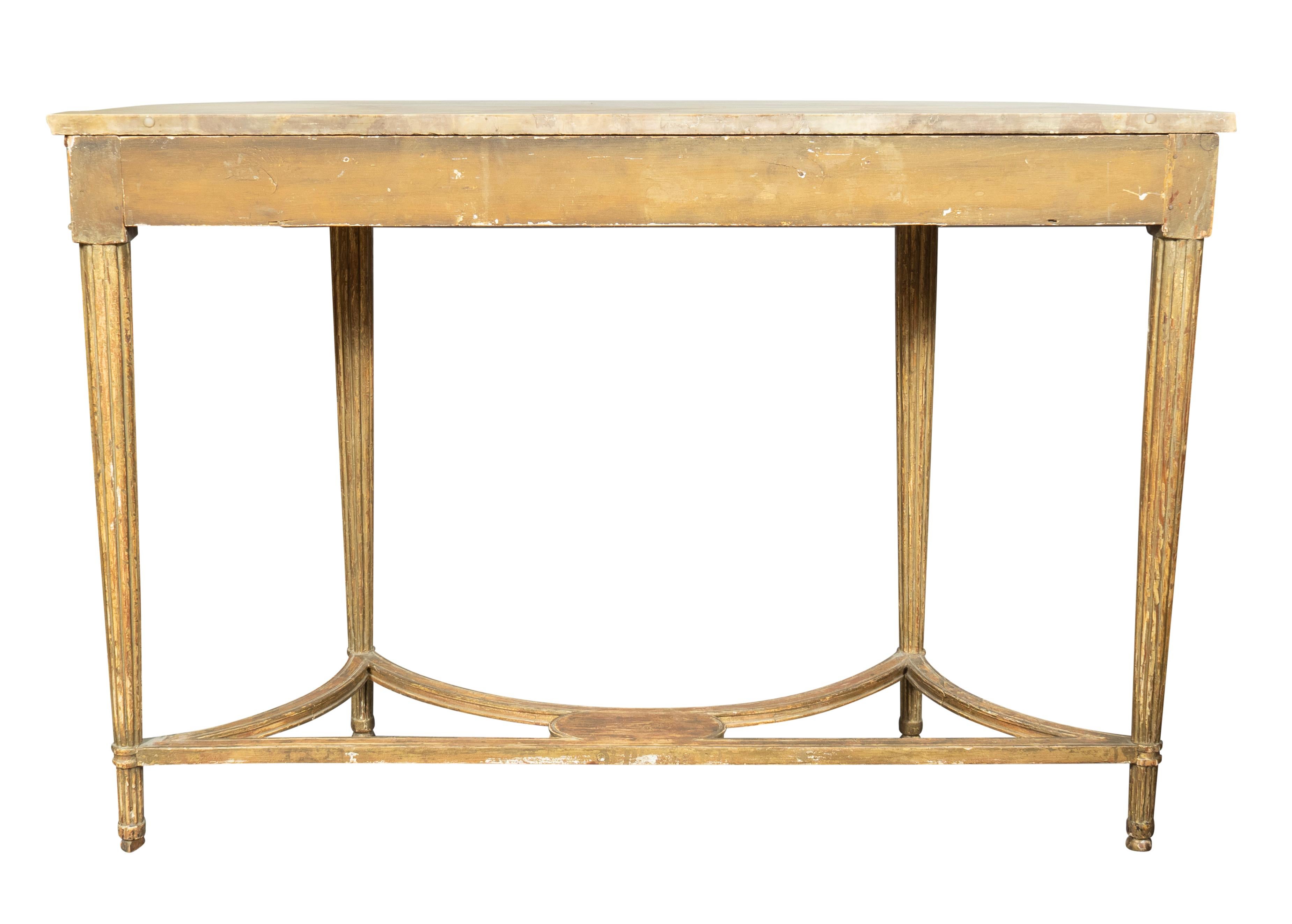 Pair Of George III Giltwood Console Tables For Sale 5