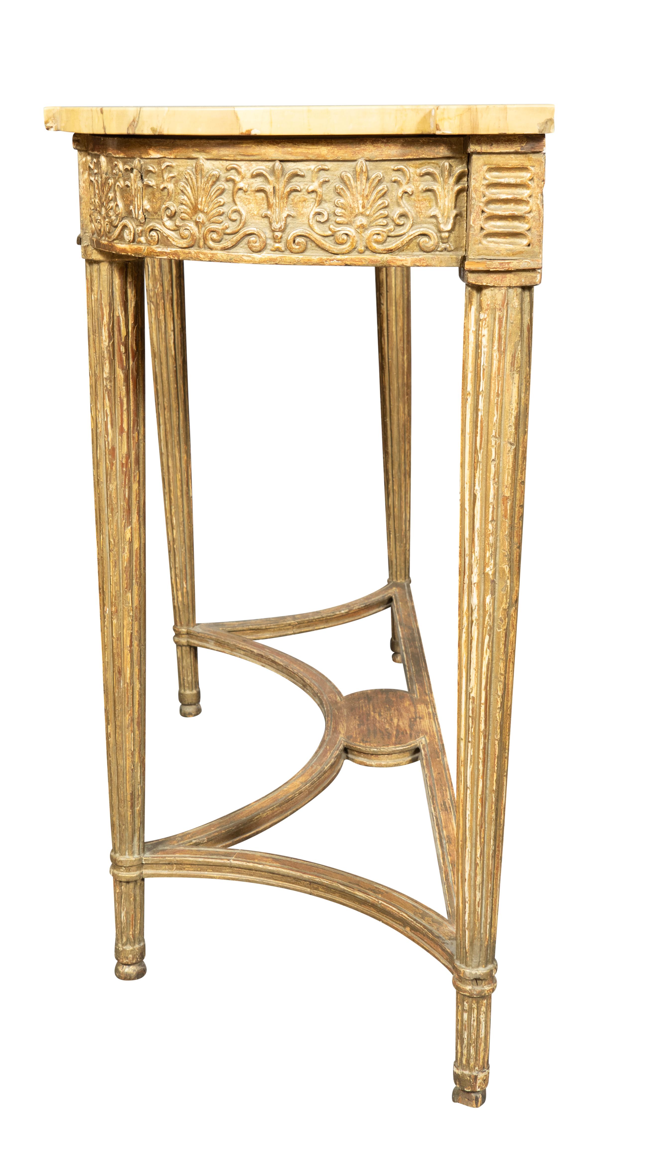 Pair Of George III Giltwood Console Tables For Sale 6